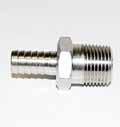 3/8'' MPT to 3/8'' Barb - Stainless