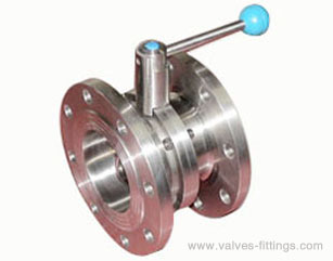 1 1/2'' Manual Sanitary Flanged Butterfly Valves AV-1MF AISI-316L