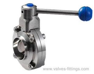 2 1/2'' Manual Sanitary Butt-weld Butterfly Valves AV-1MW AISI-316L