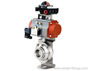 4'' Pneumatic Sanitary Standard Ball Valves AV-2PS AISI-304