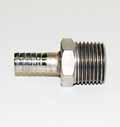 1/2'' MPT to 3/8'' Barb - Stainless